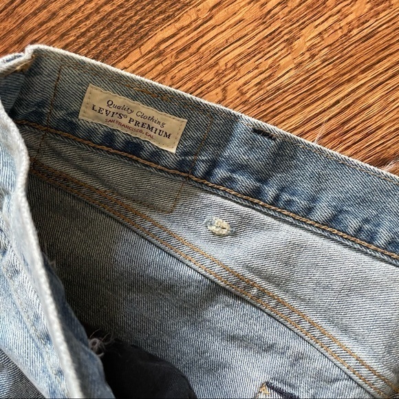 Levi’s 501ST‎ sim taper Fresh Leaves Justin Timberlake button fly 40 x 32 - Picture 2 of 10